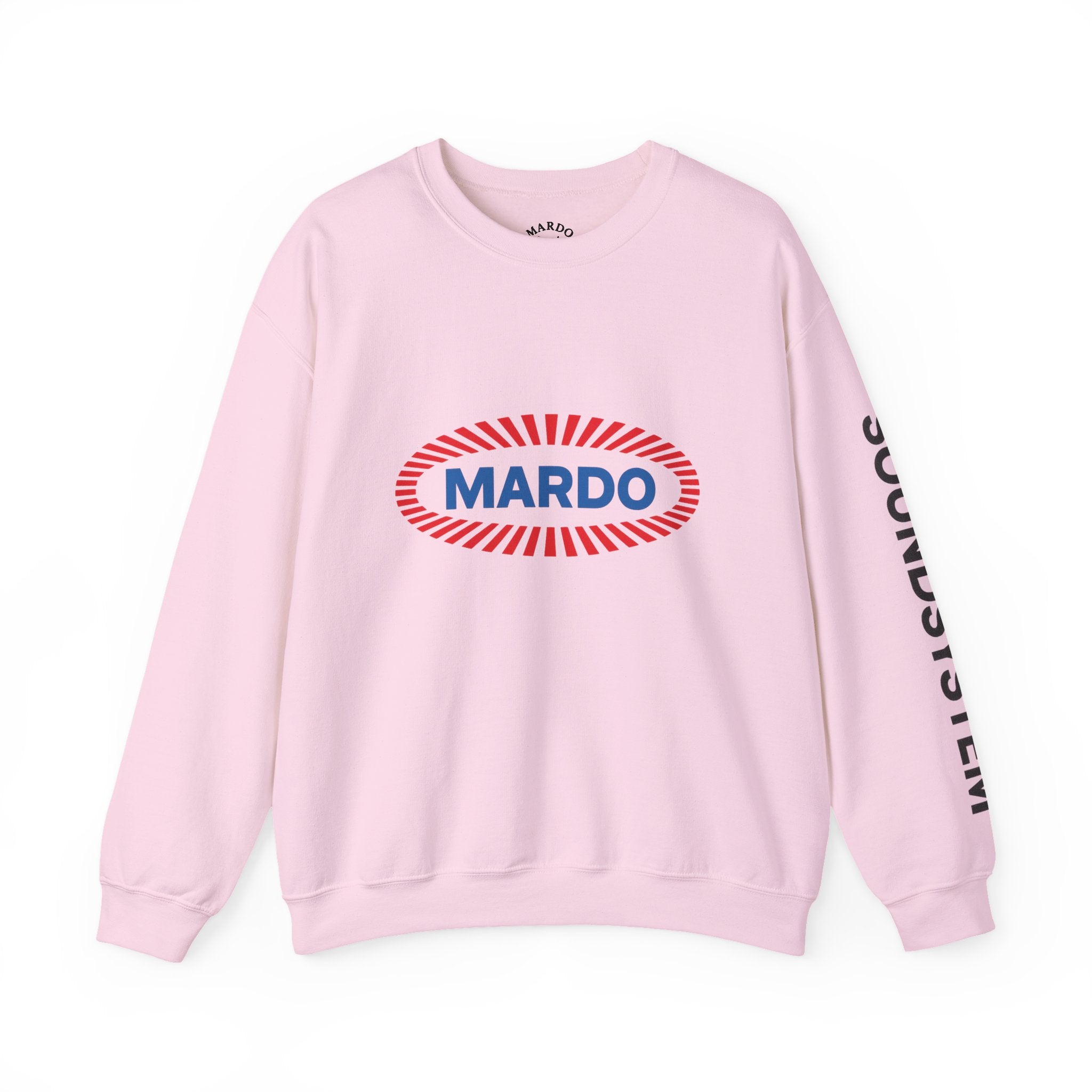 Mardo Logo Crewneck Sweatshirt – Retro Radiant Graphic Pullover