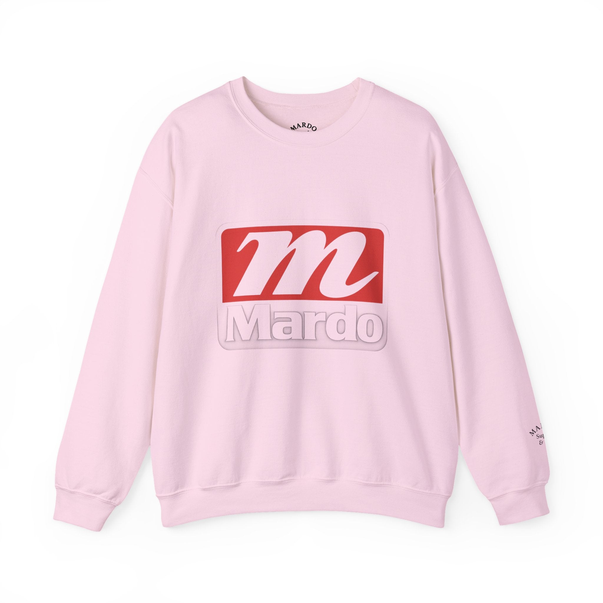 Mardo Logo Crewneck Sweatshirt – Retro Red Block Graphic