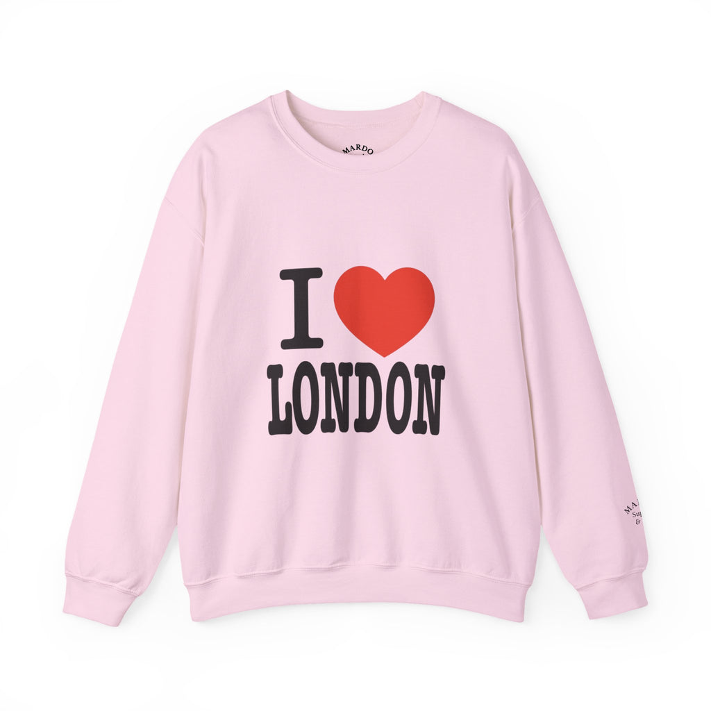 I  London Crewneck Sweatshirt — Classic London Travel Pullover