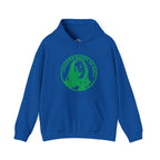 Hoodie — "Laughter Makes Me Smile" Green Circle Portrait Pullover