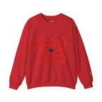 Crewneck Sweatshirt — Red Serpent Knot Graphic