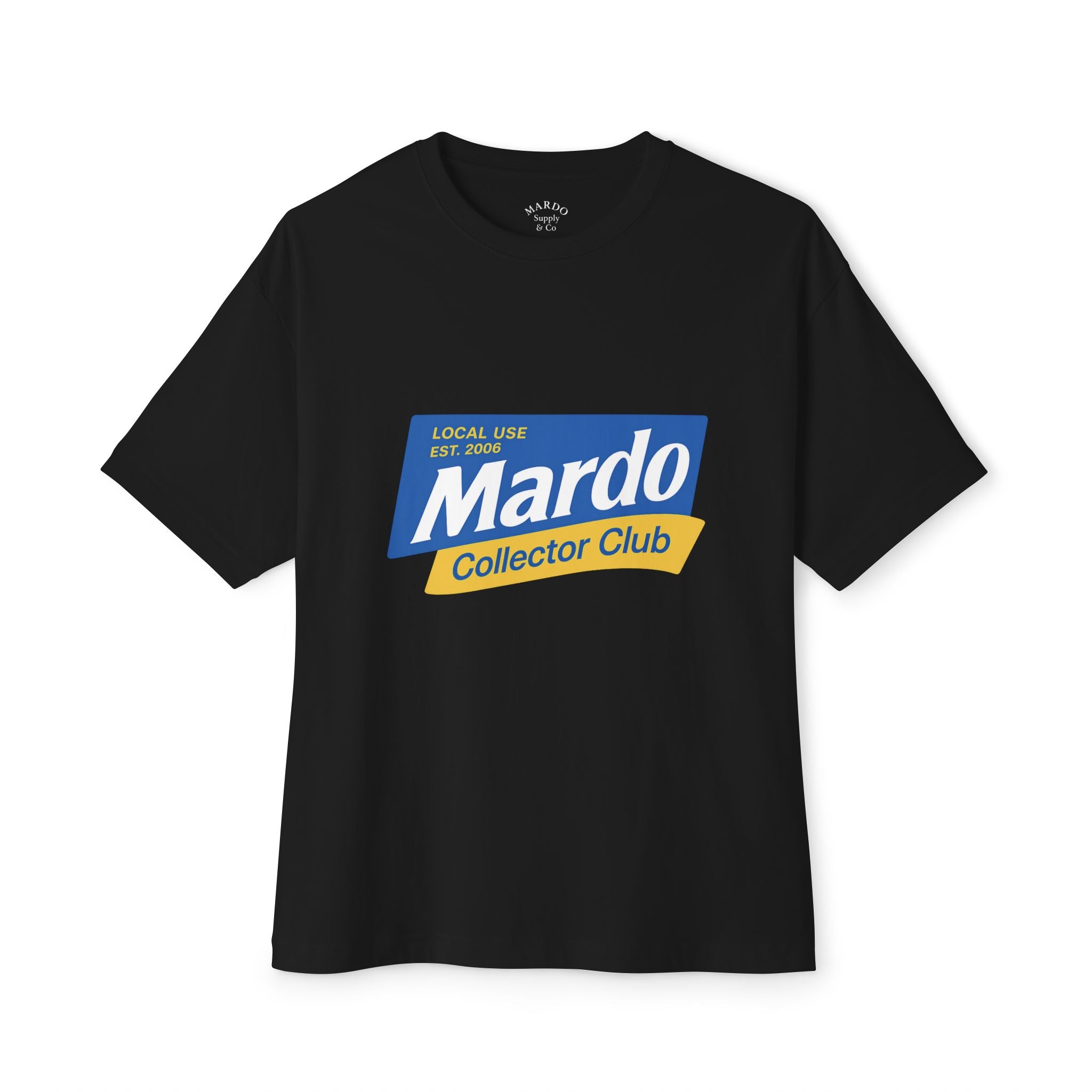Mardo Collector Club Tee — Vintage Logo Oversized Boxy T-Shirt