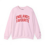 England's Favourite Crewneck Sweatshirt — Vintage Collegiate Graphic Pullover