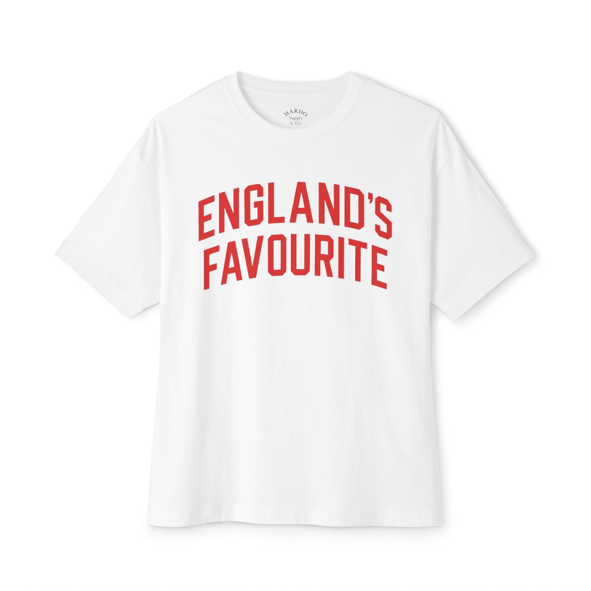 England's Favourite T‑Shirt — Retro Red Arch Graphic Tee