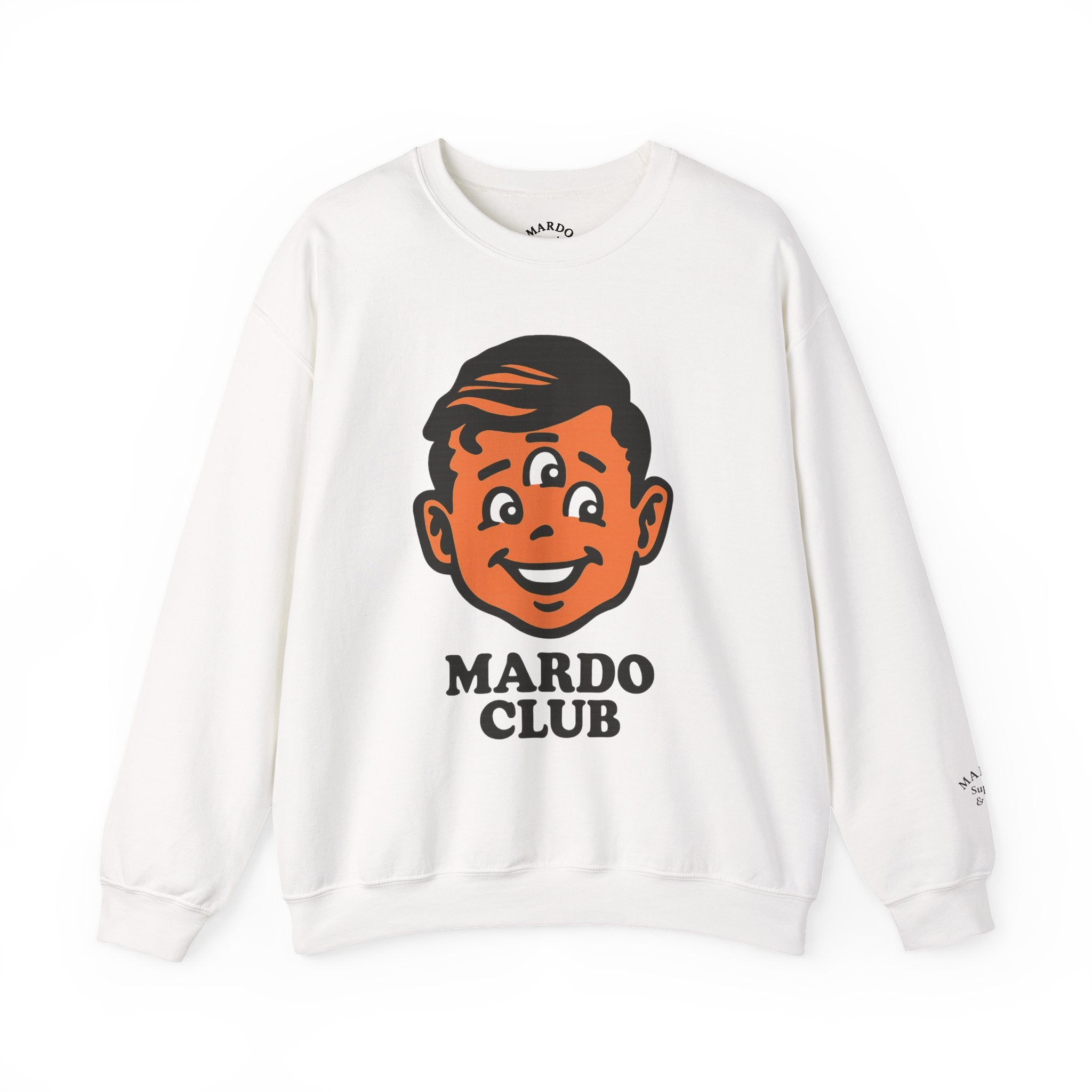 Mardo Club Crewneck Sweatshirt — Retro Mascot Graphic Pullover