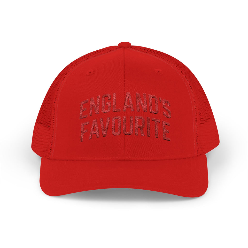 Snapback Trucker Cap — "England's Favourite" Rhinestone Mesh Baseball Hat
