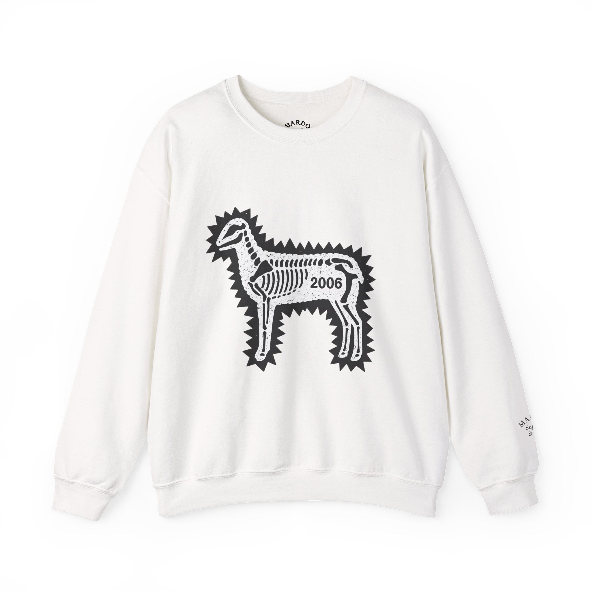 Skeleton Donkey Crewneck Sweatshirt – 2006 Graphic Pullover