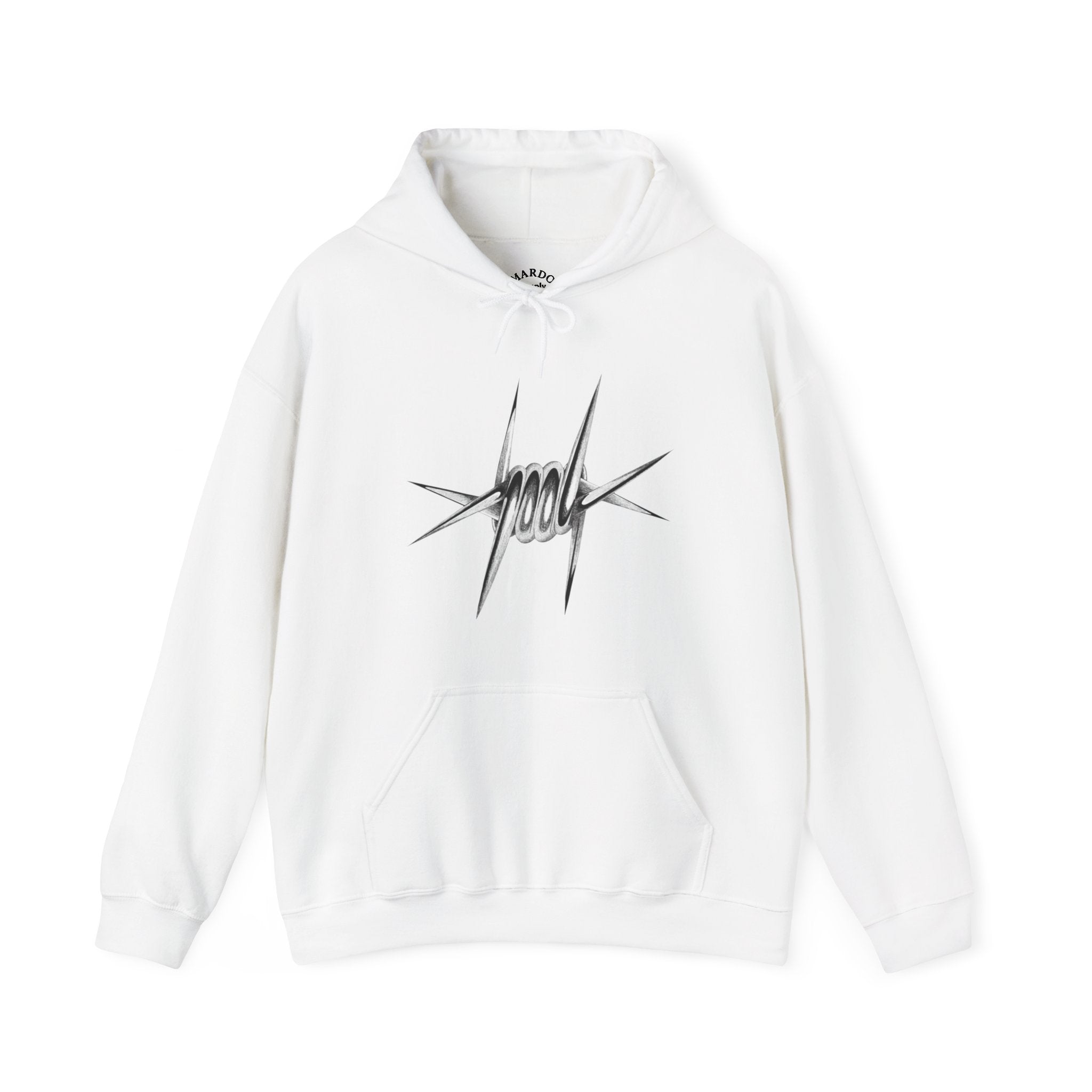 Hoodie — 2000 Graffiti Script Pullover Hooded Sweatshirt