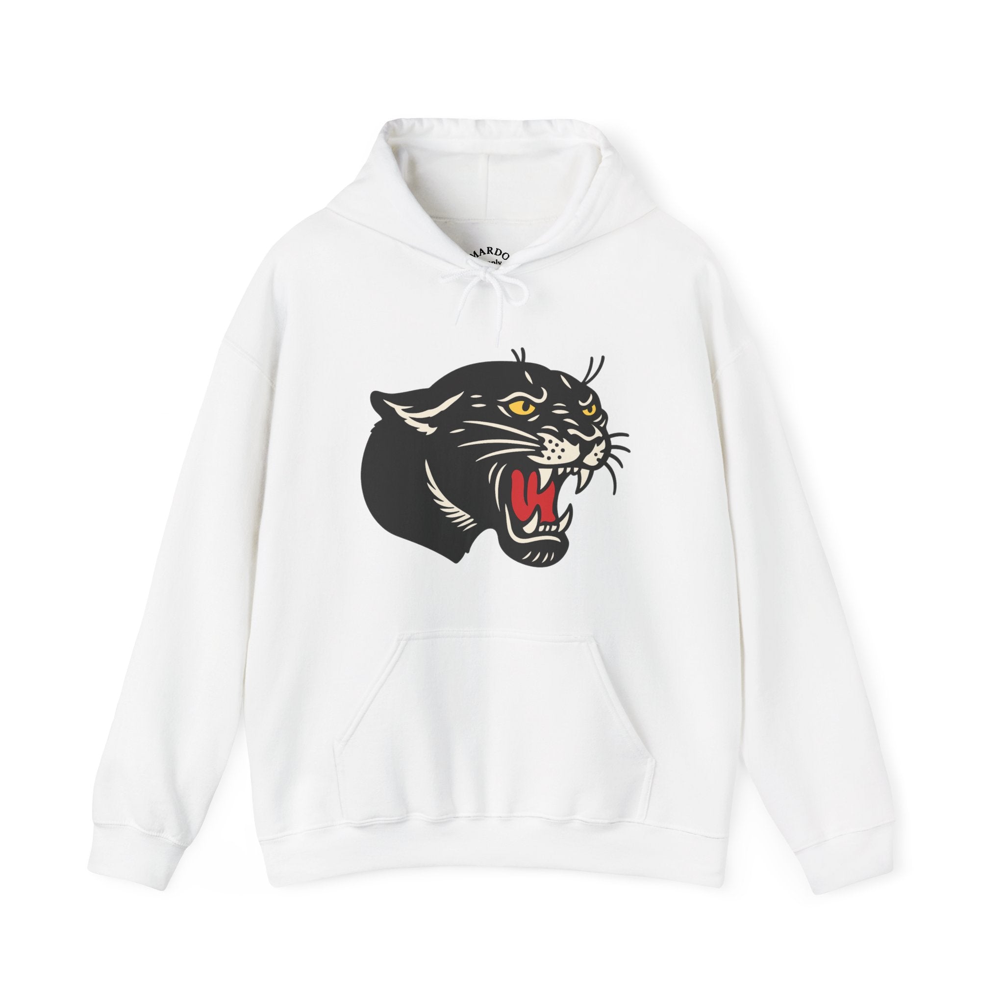 Retro Roaring Panther Hoodie — Vintage Black Panther Graphic Sweatshirt