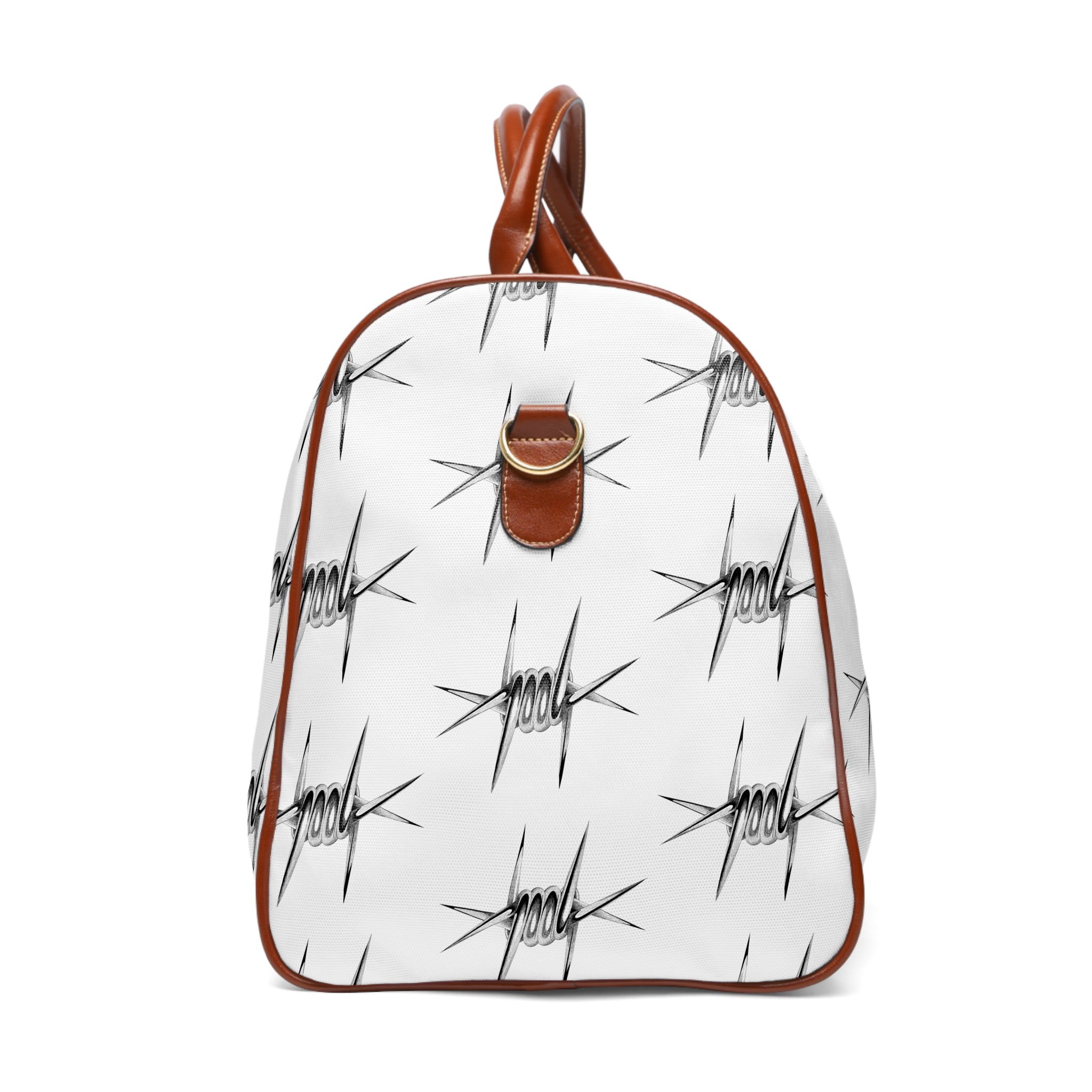 Waterproof Duffle Bag - Barbed Wire Pattern Travel Weekender