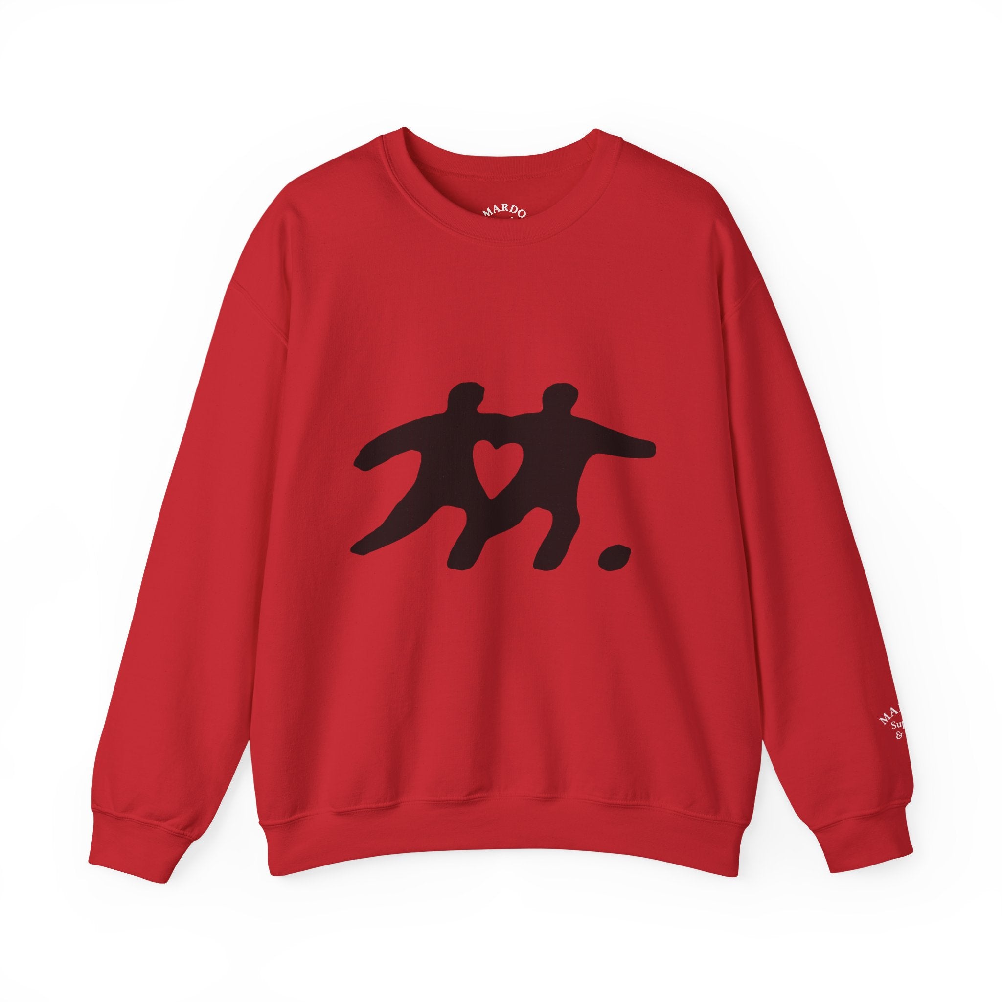 Crewneck Sweatshirt — Minimalist Heart Friends Graphic