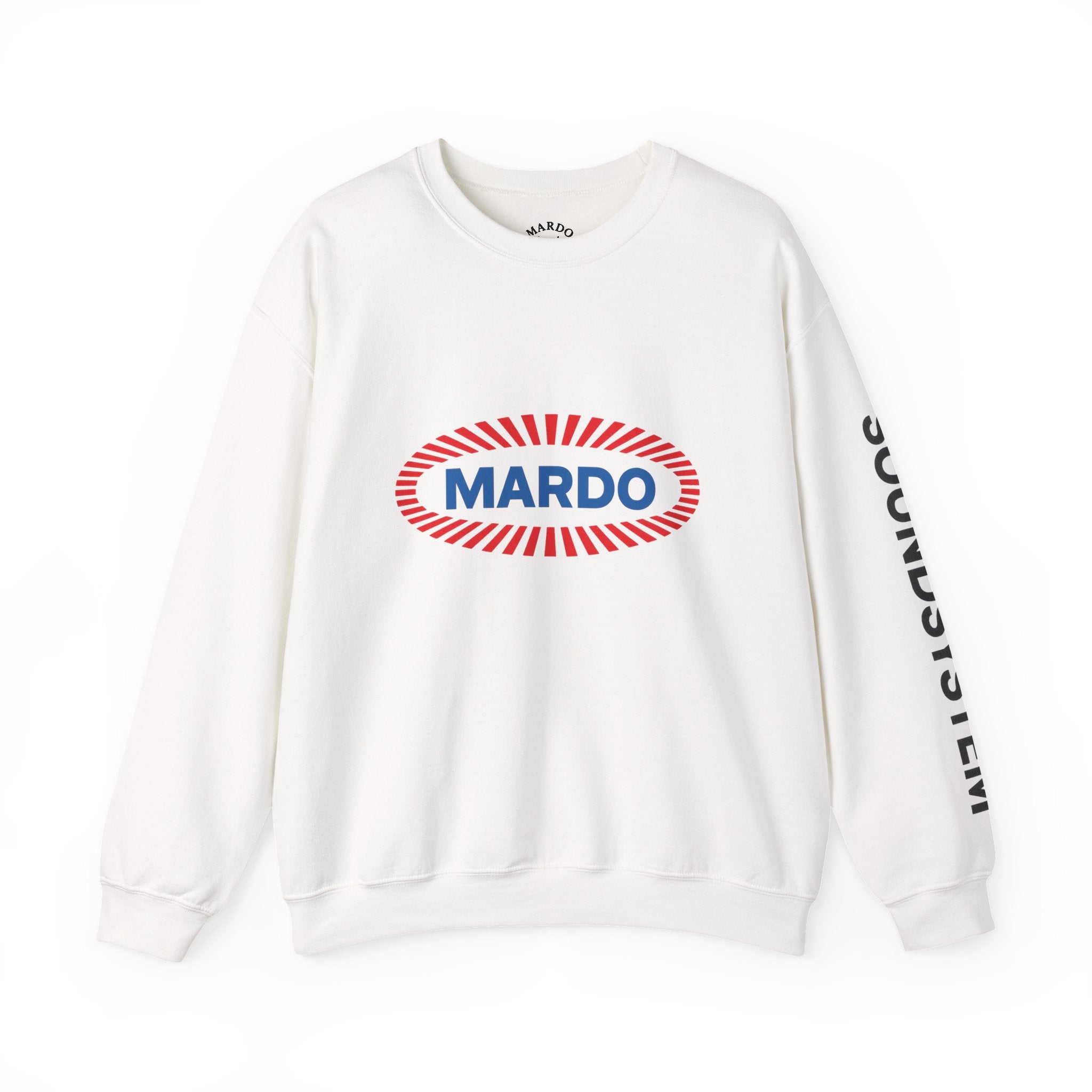 Mardo Logo Crewneck Sweatshirt – Retro Radiant Graphic Pullover