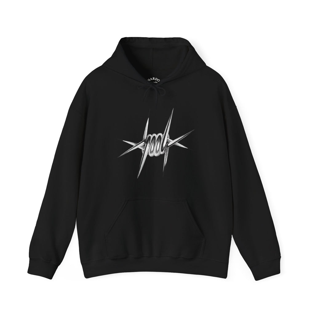 Hoodie — 2000 Graffiti Script Pullover Hooded Sweatshirt