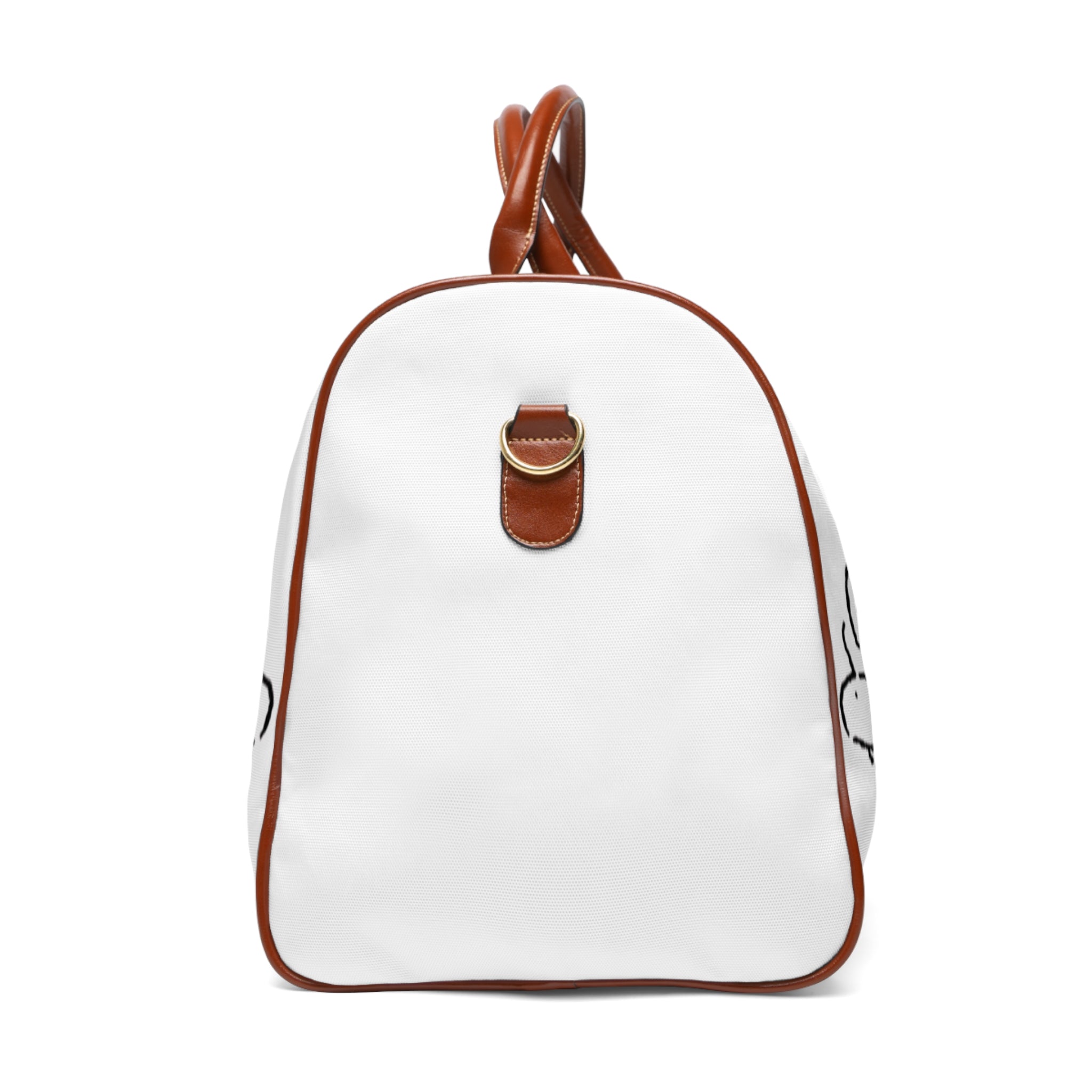 Waterproof Travel Bag — Minimalist Hand-Drawn Tiger Duffle for Weekend Getaways