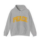 Peace Hoodie — Vintage Yellow 'PEACE' Graphic Pullover