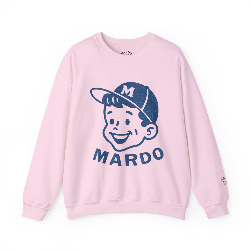 Mardo Vintage Baseball Boy Crewneck Sweatshirt