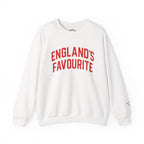 England's Favourite Crewneck Sweatshirt — Vintage Collegiate Graphic Pullover