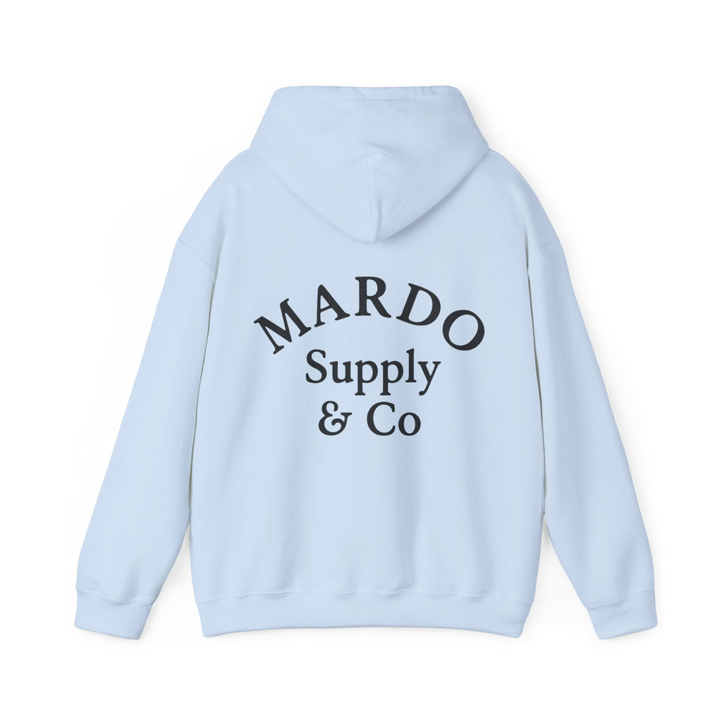 Mardo Supply & Co Hoodie — Minimal Logo Pullover Sweatshirt