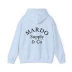 Mardo Supply & Co Hoodie — Minimal Logo Pullover Sweatshirt