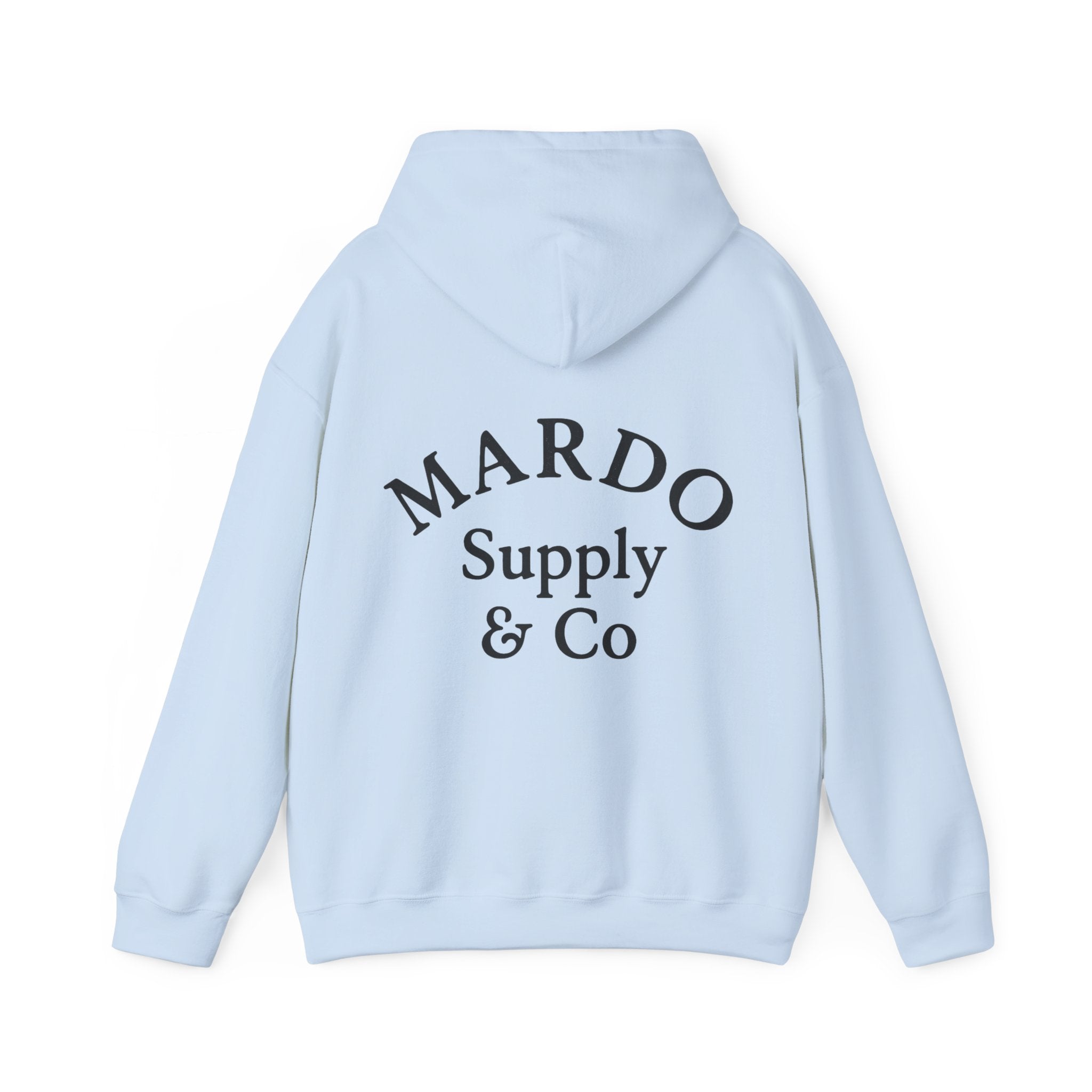 Mardo Supply & Co Hoodie — Minimal Logo Pullover Sweatshirt