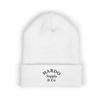 Mardo Supply & Co Embroidered Cuffed Beanie — Classic Knit Winter Hat