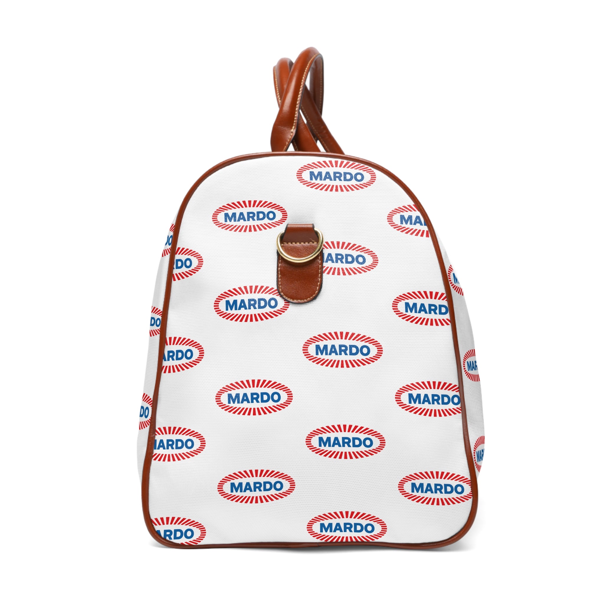 Waterproof Travel Duffel Bag — Personalized 'MARDO' Logo Pattern