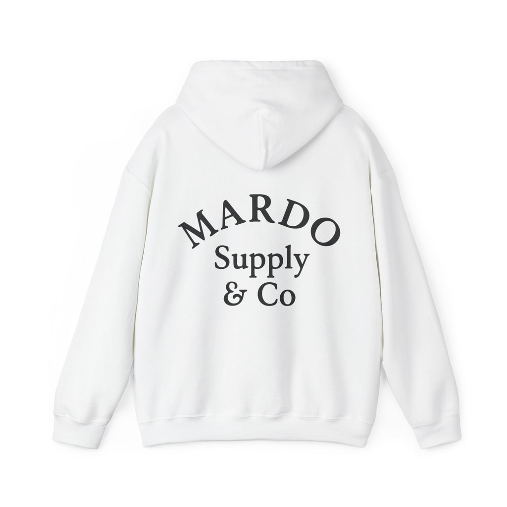 Mardo Supply & Co Hoodie — Minimal Logo Pullover Sweatshirt