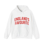 England's Favourite Hoodie — Bold Red Script Pullover