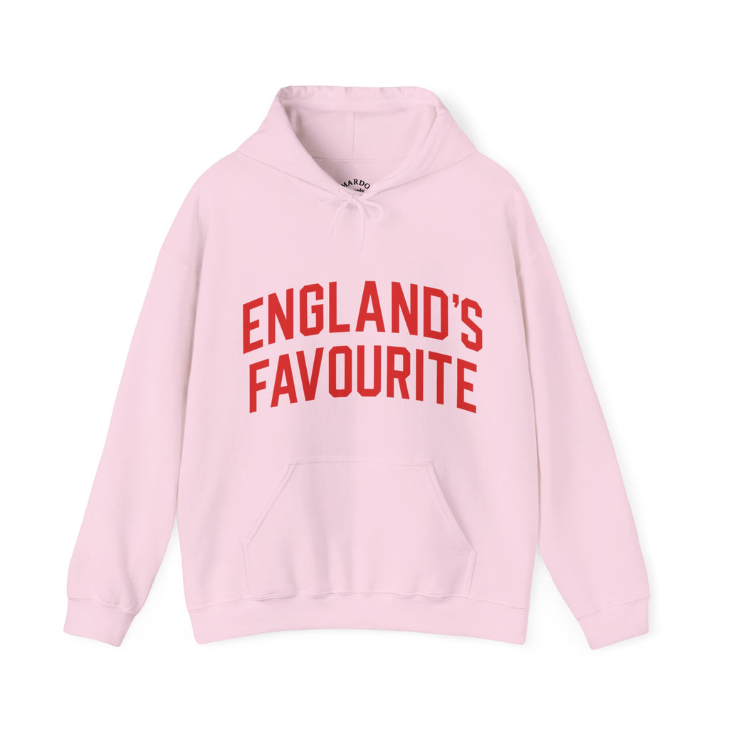England's Favourite Hoodie — Bold Red Script Pullover