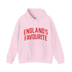 England's Favourite Hoodie — Bold Red Script Pullover