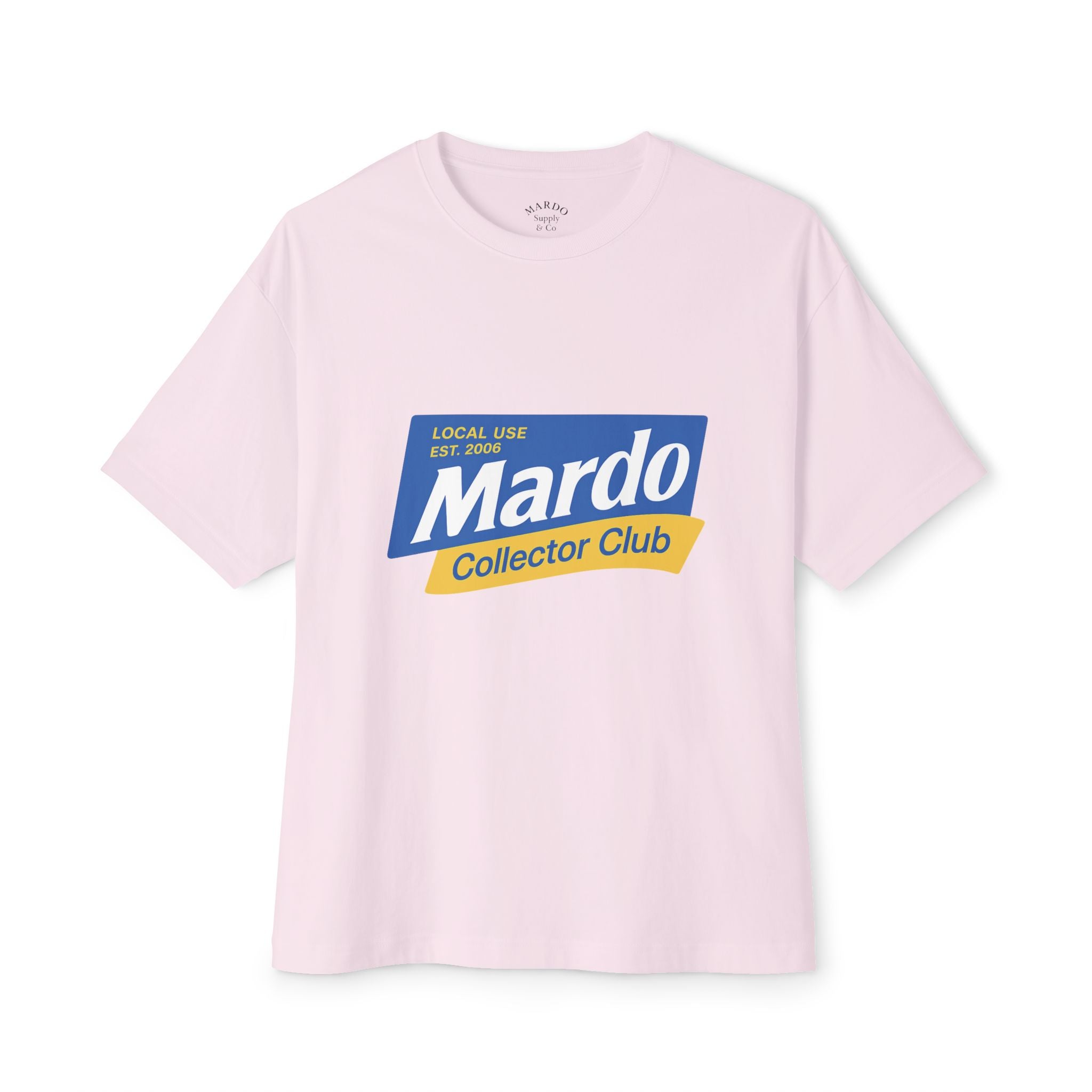 Mardo Collector Club Tee — Vintage Logo Oversized Boxy T-Shirt