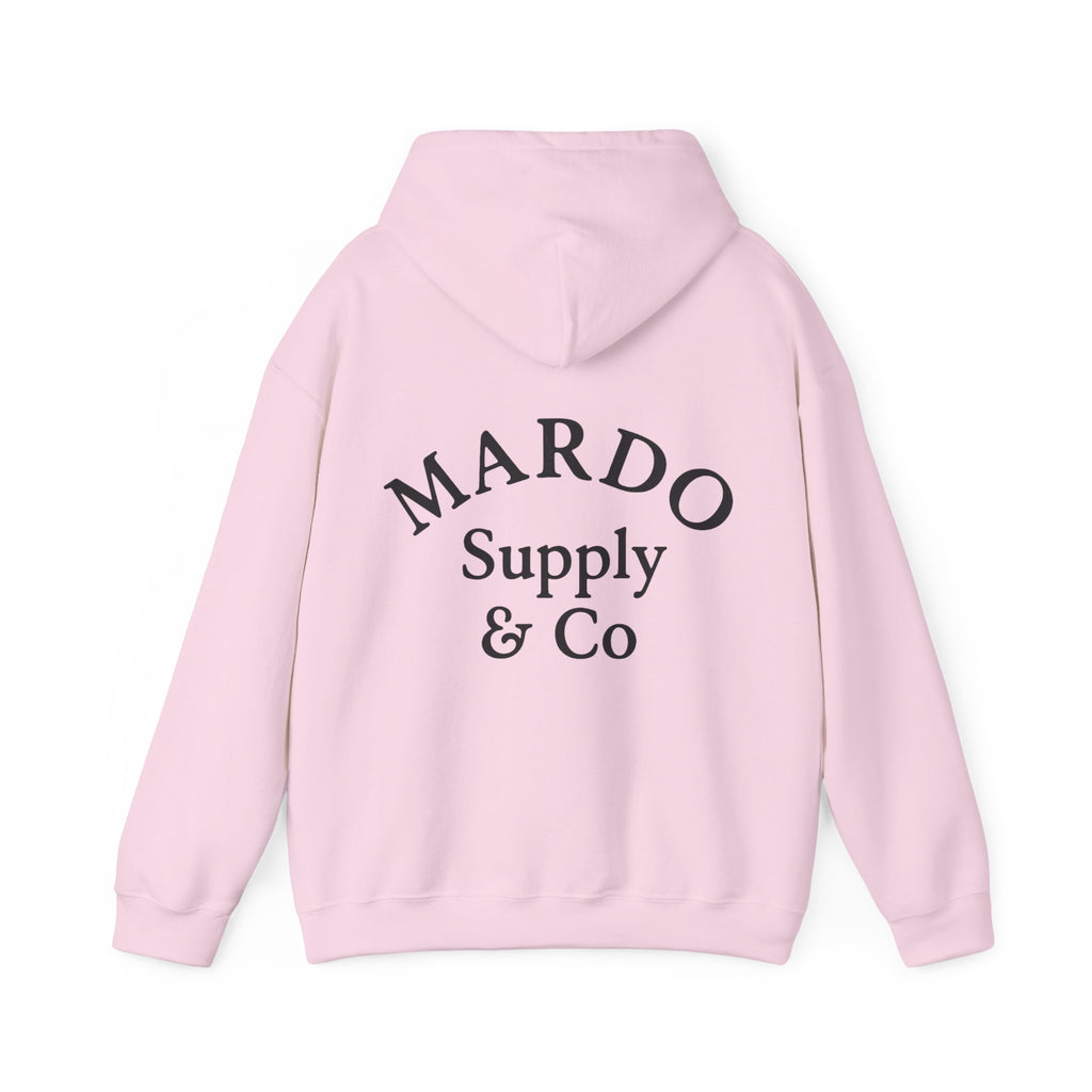 Mardo Supply & Co Hoodie — Minimal Logo Pullover Sweatshirt