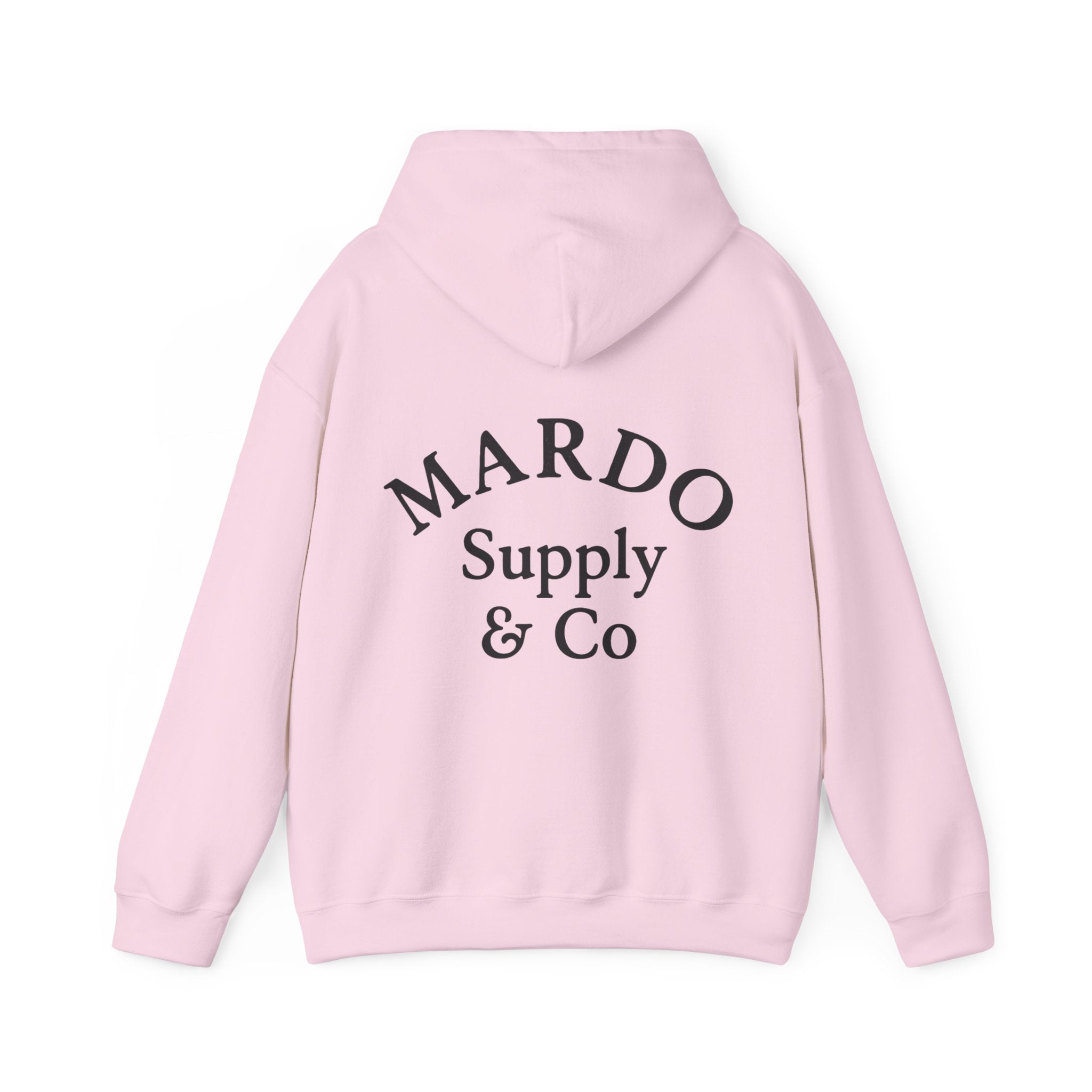 Mardo Supply & Co Hoodie — Minimal Logo Pullover Sweatshirt