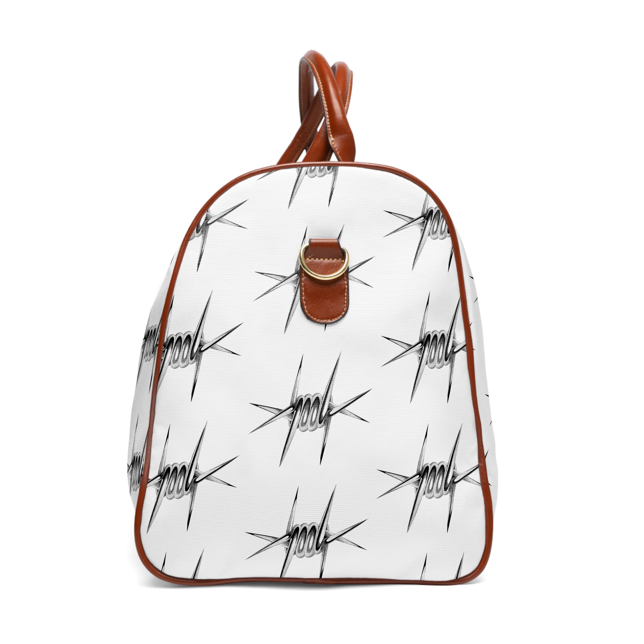 Waterproof Duffle Bag - Barbed Wire Pattern Travel Weekender