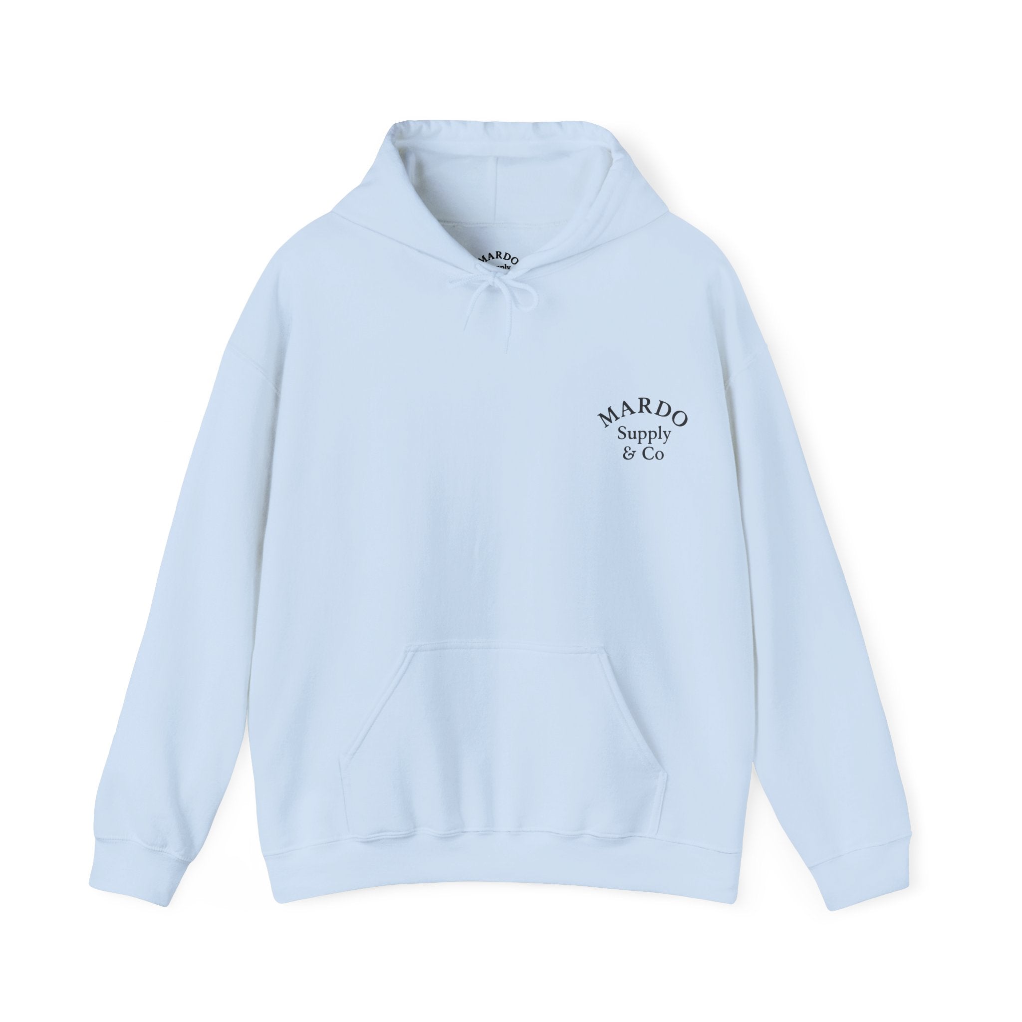 Mardo Supply & Co Hoodie — Minimal Logo Pullover Sweatshirt