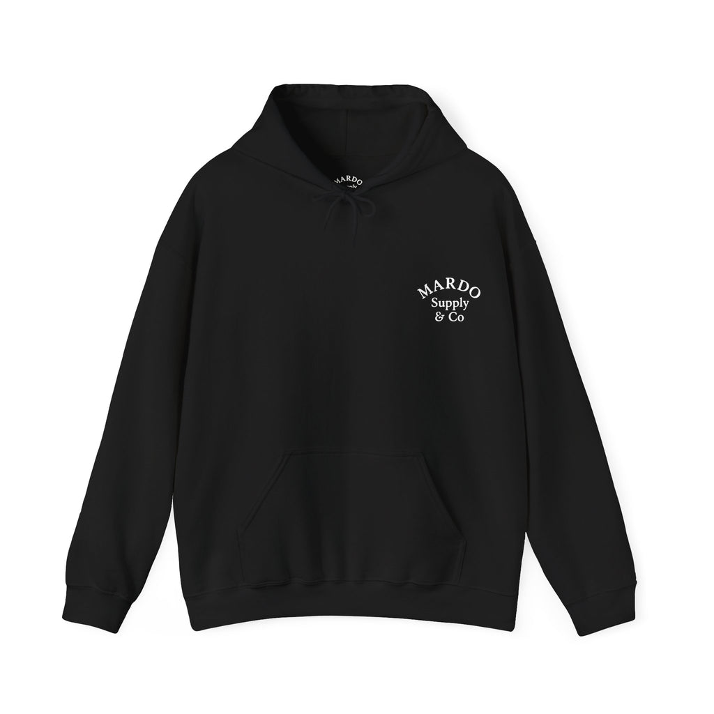 Mardo Supply & Co Hoodie — Minimal Logo Pullover Sweatshirt