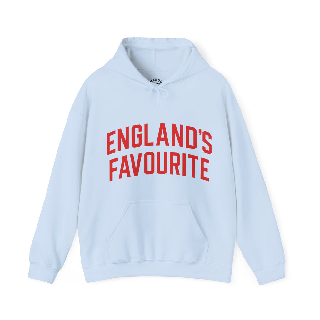England's Favourite Hoodie — Bold Red Script Pullover