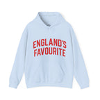 England's Favourite Hoodie — Bold Red Script Pullover