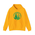 Hoodie — "Laughter Makes Me Smile" Green Circle Portrait Pullover