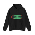 Hoodie — Green Gaze Oval Eyes Graphic Hooded Sweatshirt