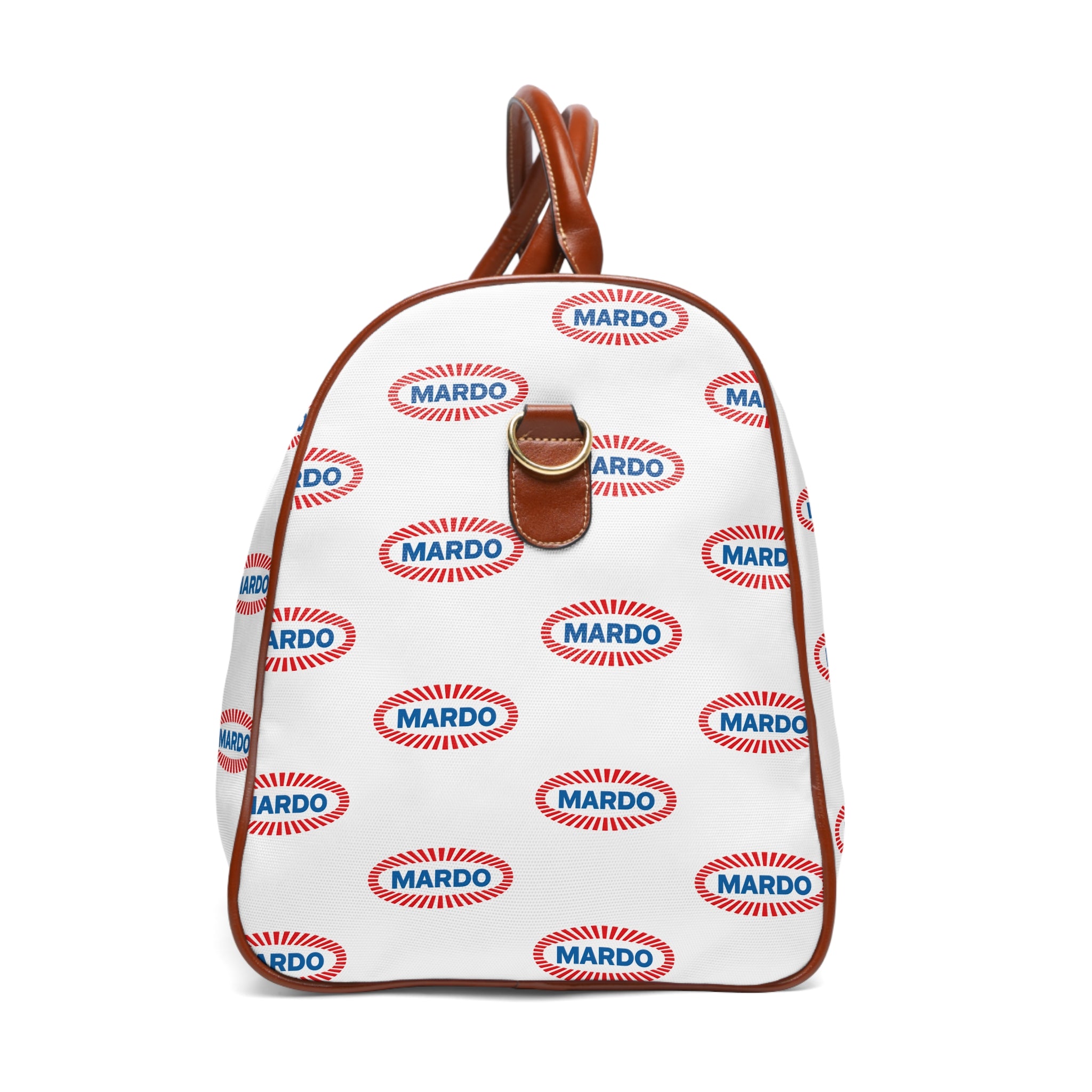 Waterproof Travel Duffel Bag — Personalized 'MARDO' Logo Pattern