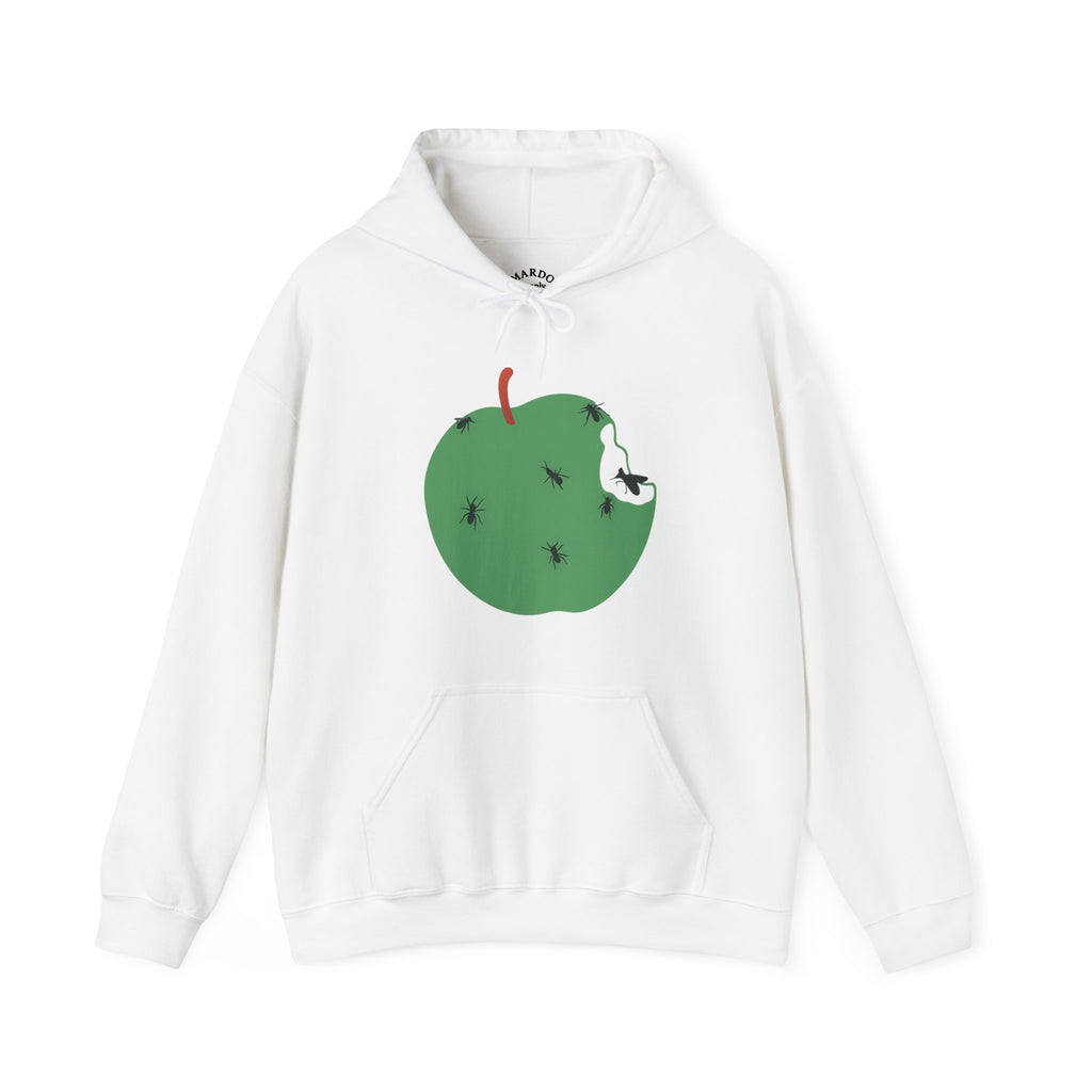 Hoodie — Green Apple with Bite Graphic Pullover
