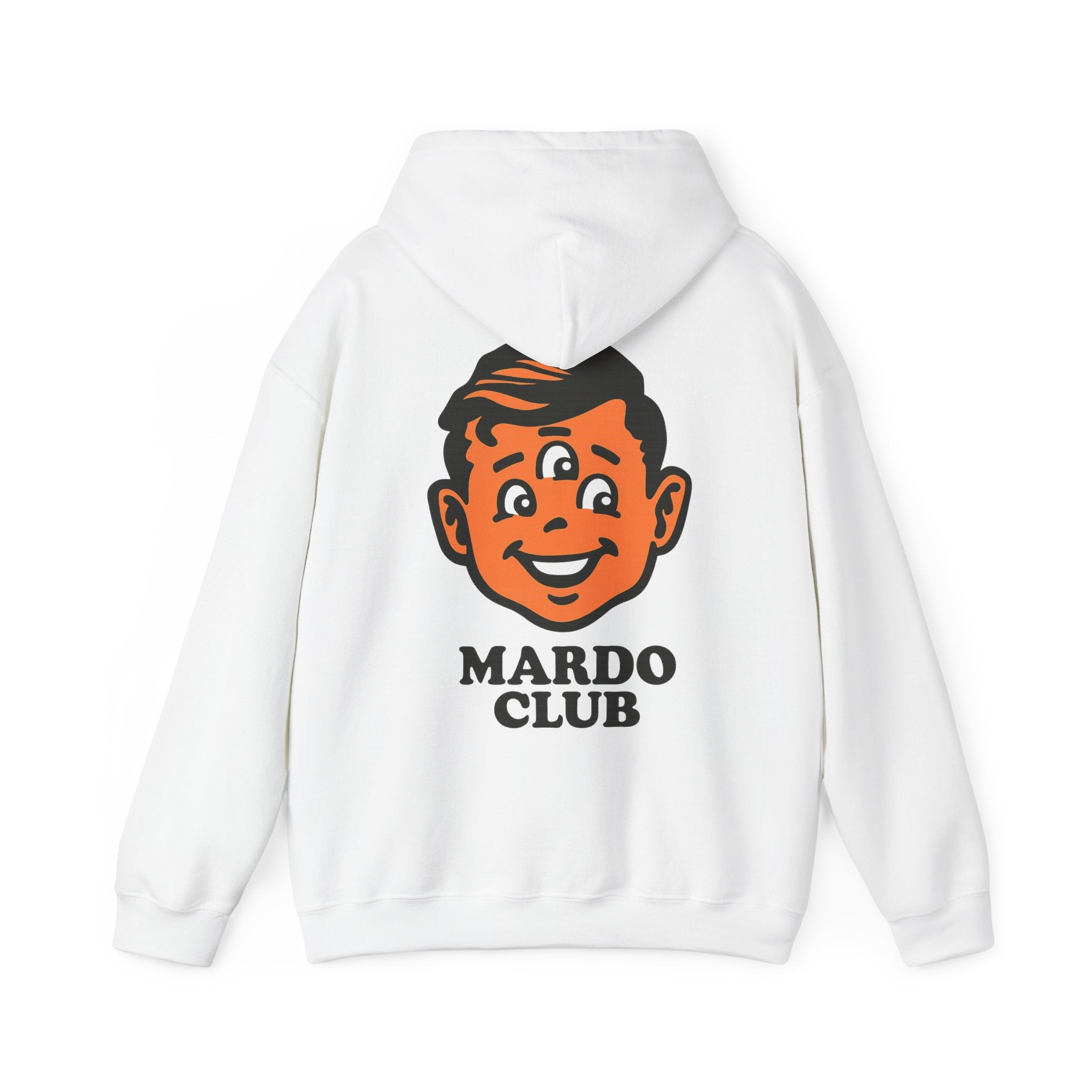 Mardo Club Retro Logo Hoodie — Vintage Cartoon Graphic Pullover