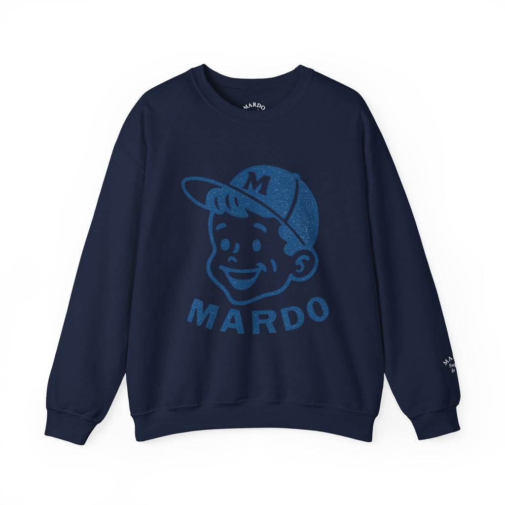Mardo Vintage Baseball Boy Crewneck Sweatshirt