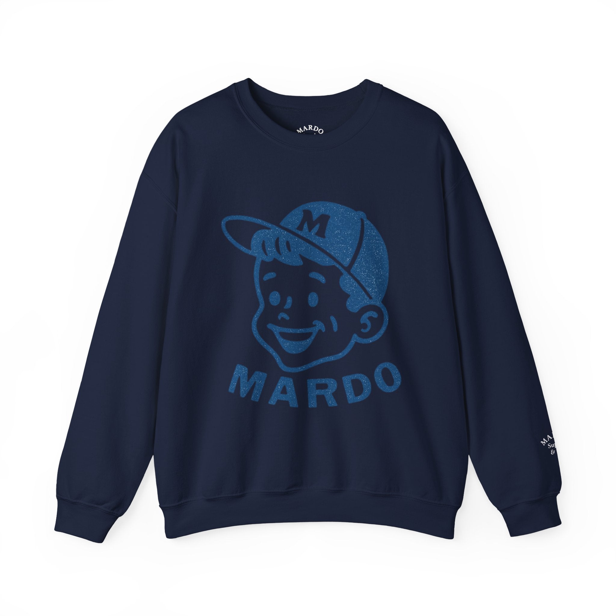 Mardo Vintage Baseball Boy Crewneck Sweatshirt