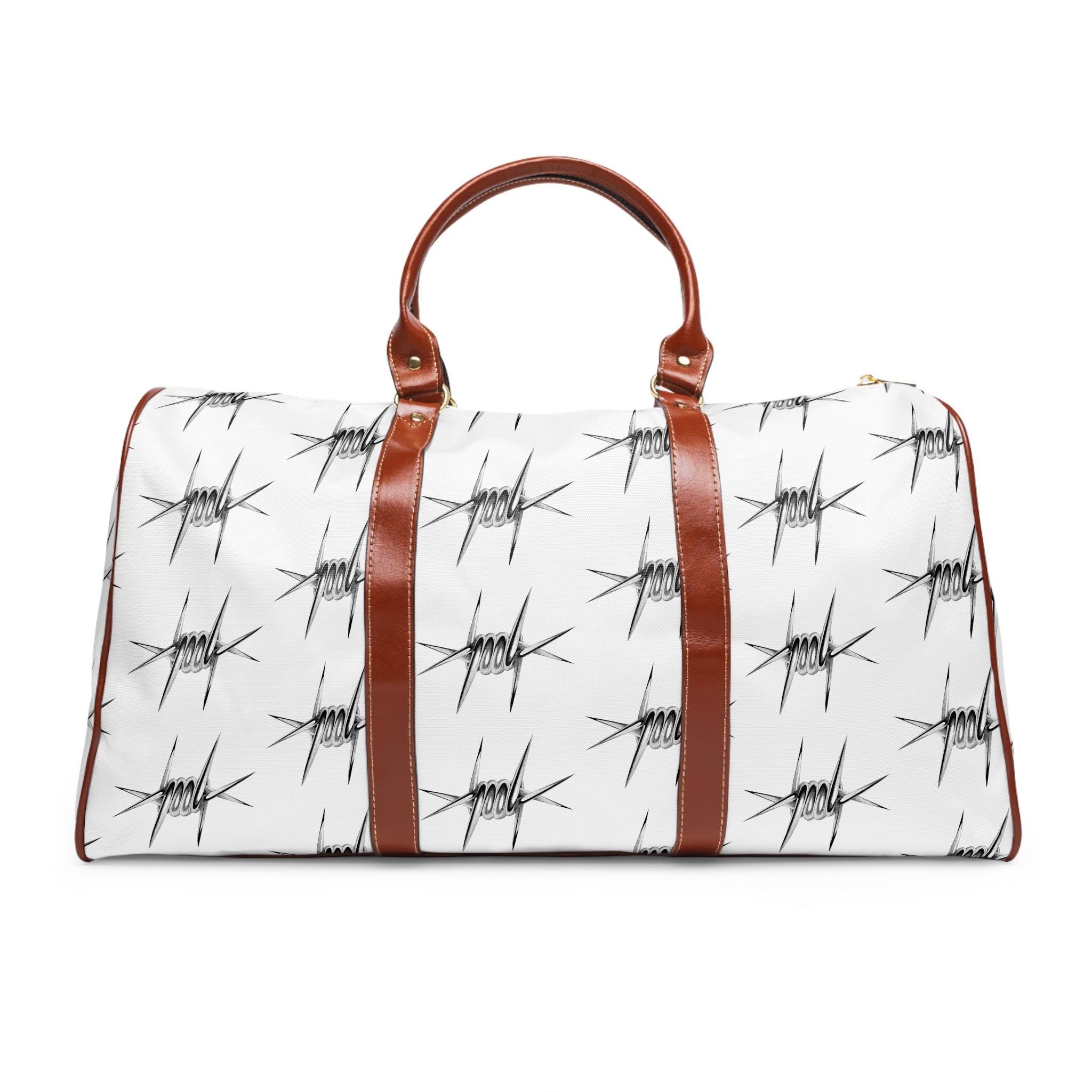 Waterproof Duffle Bag - Barbed Wire Pattern Travel Weekender