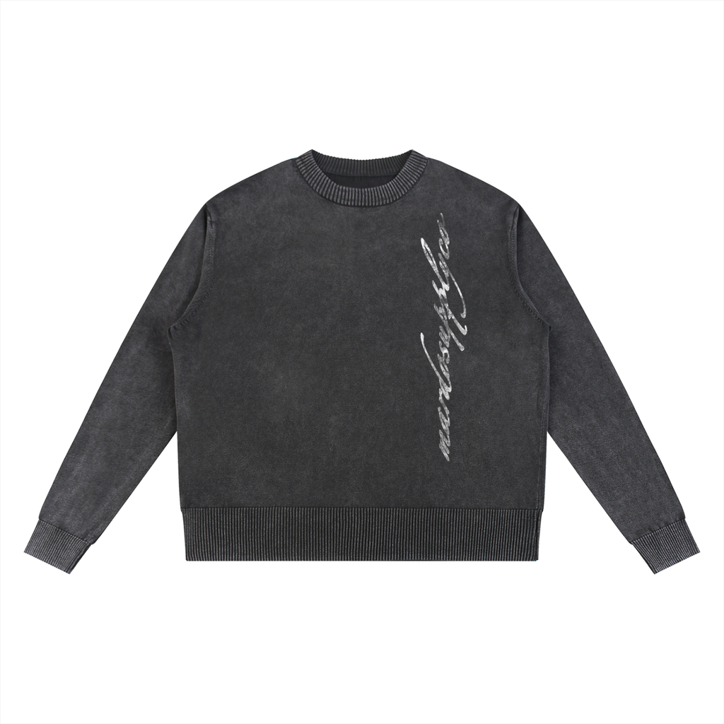 Mineral Wash Oversized Sweater